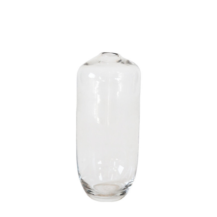 Vaso vetro capsula d8 h18 cm