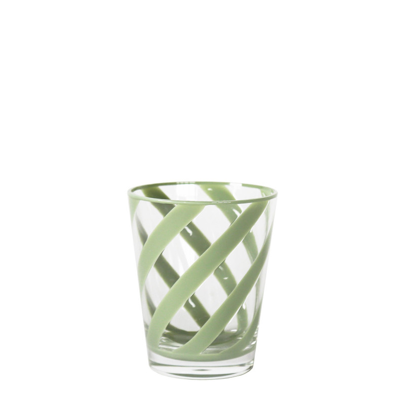 Biocopolyester spiral glass