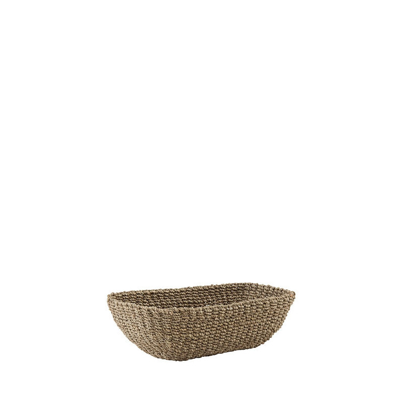 Cestino ovale 27x13 h 8 cm svasato in abaca