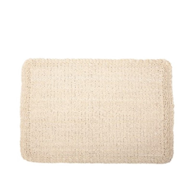 Thick interwowen abaca palcemat 39 x 49,4 cm