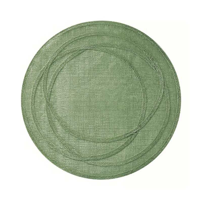 Sous-plat en filet d'abaca cercles irreguliers