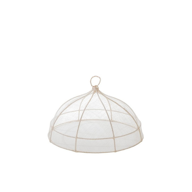 Round food cover in abaca net d35 h18 cm
