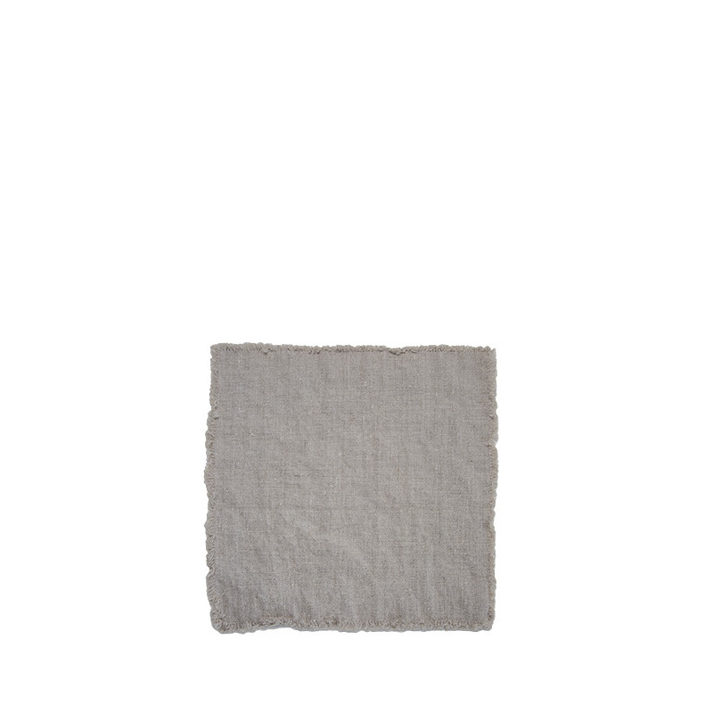 Tovagliolo 100%lino 26*26 cm con frange