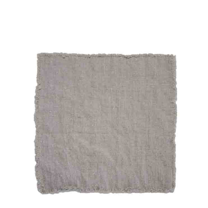 Tovagliolo 100%lino 44*44 cm con frange