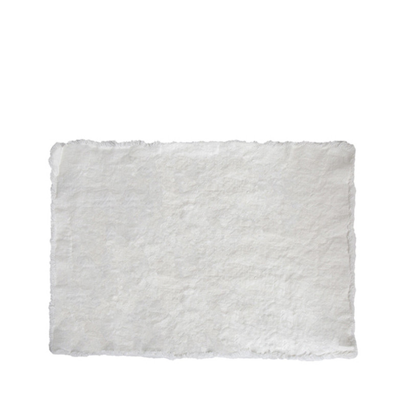 Nappe 35*50 cm avec franges 100%lin 21