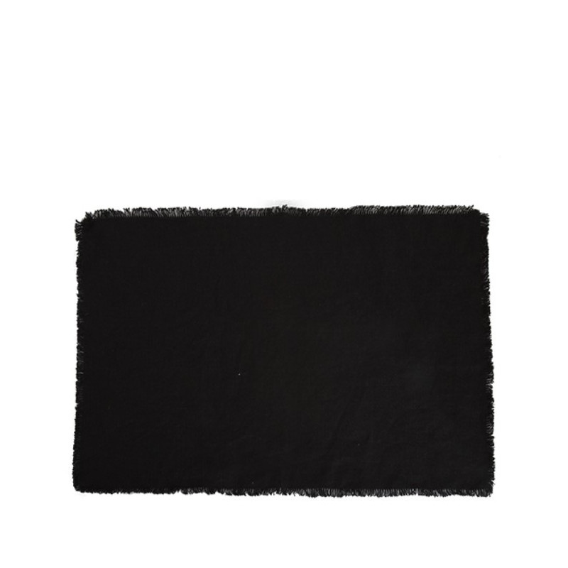 Nappe 35*50 cm avec franges 100%lin 21