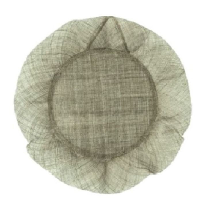 Sous-plat en filet d'abaca avec bord volant