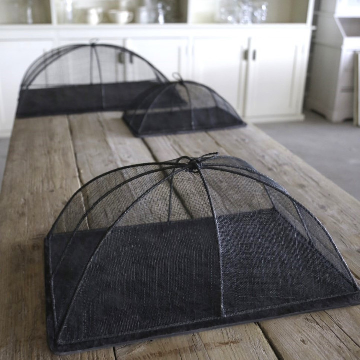 Medium couvre-plat en filet d'abaca 32 x 50 h22 cm