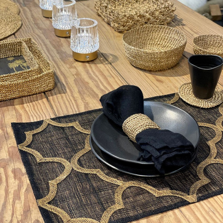 Set de table en abaca dÉcor 33 x 48 cm