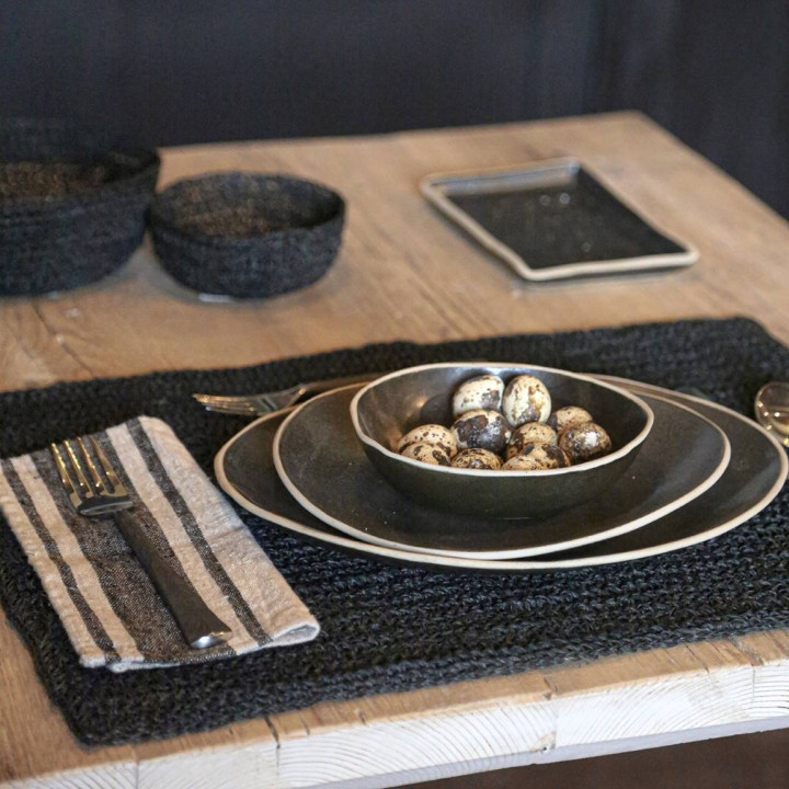 Set de table en crochet d'abaca