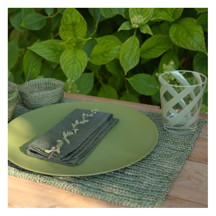 Set de table en crochet d'abaca