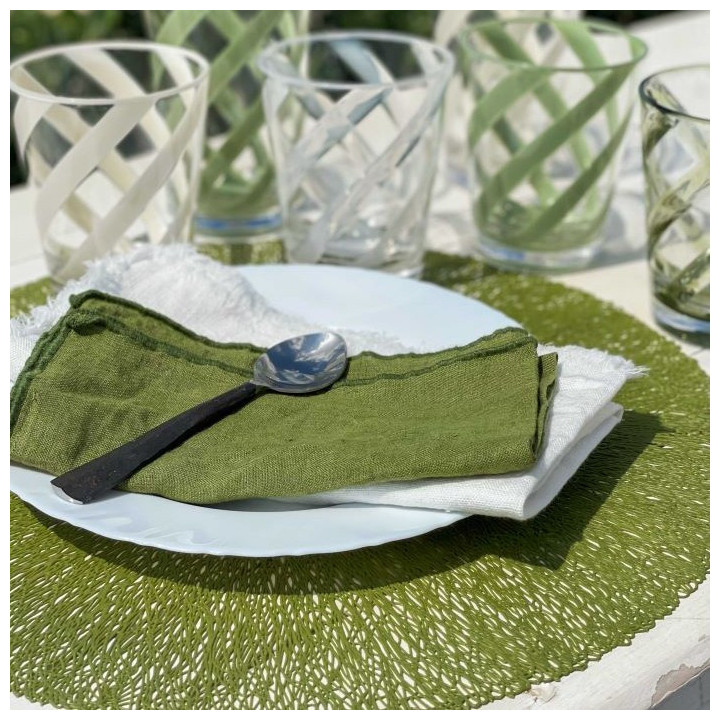 Set de table tresse en pvc