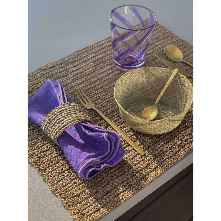 Abaca crochet napkin ring