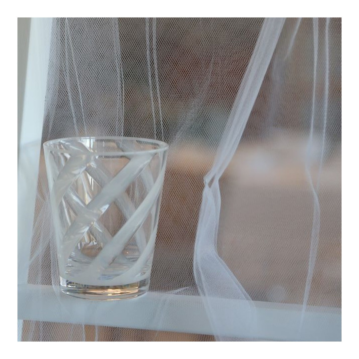 Verre en methacrylate avec spirale