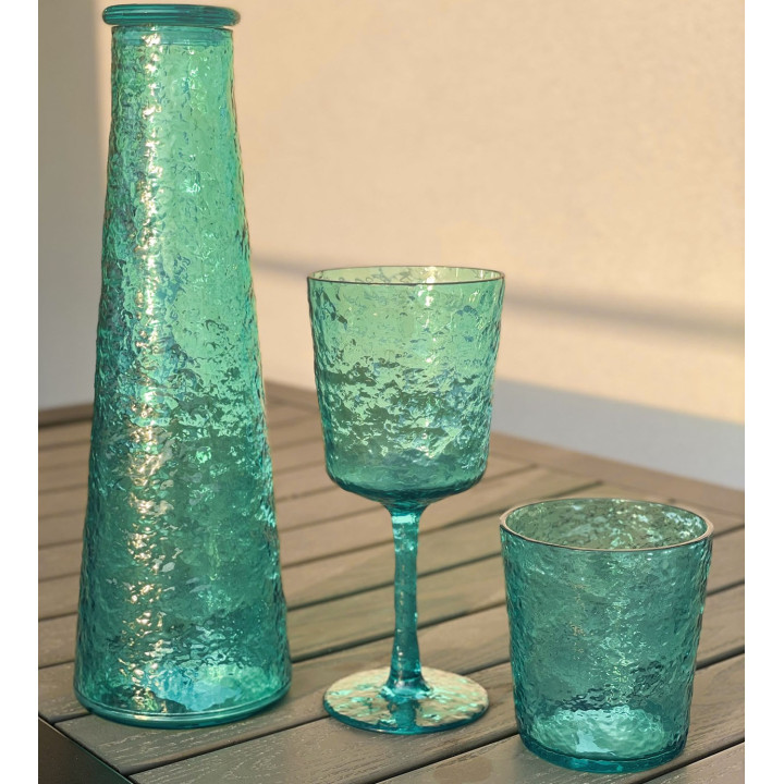 Methacrylate "ice" effect glass
