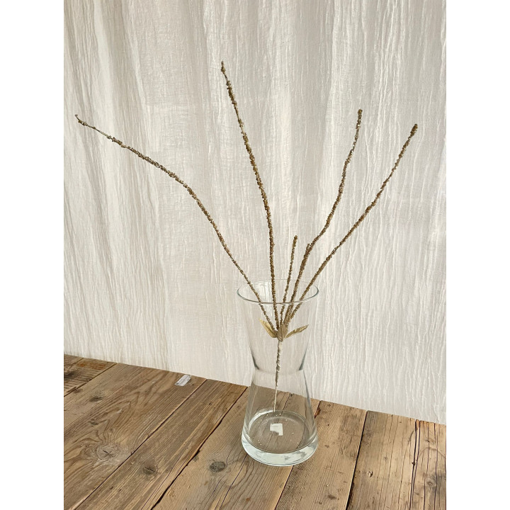 Ramo 6 fili perline oro h68 cm