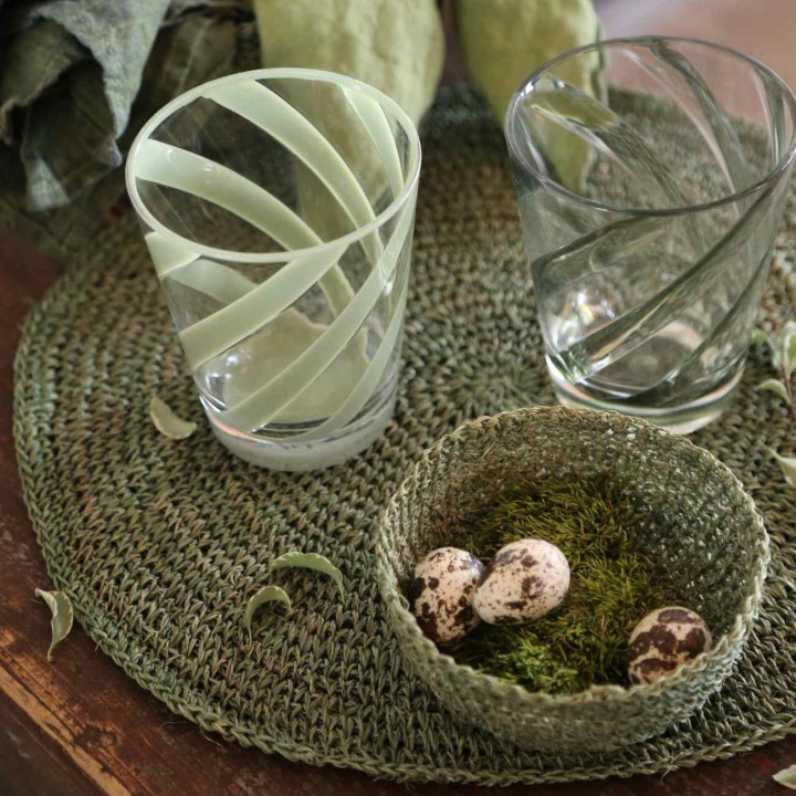 Bicchiere metacrilato spirale
