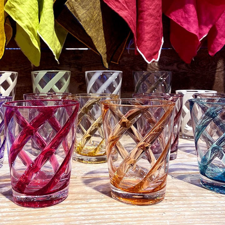 Methacrylate spiral glass