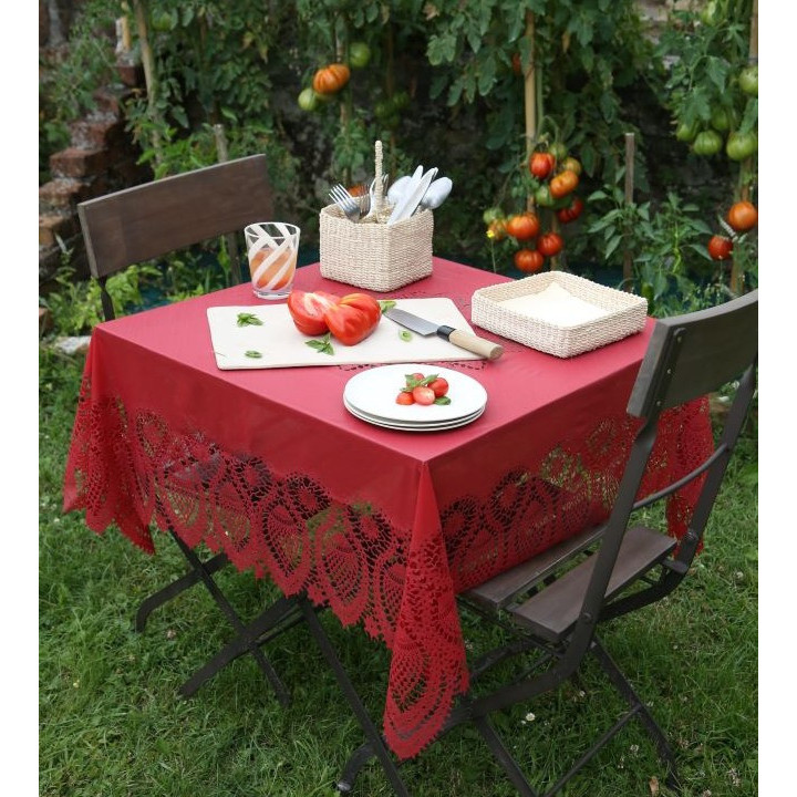 Rigid abaca napkin holder 20x20 cm