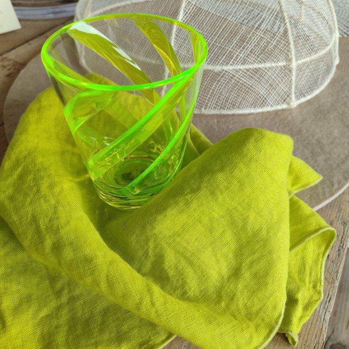 Bicchiere metacrilato spirale