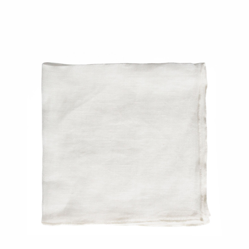 Tovagliolo 100%lino garzato naturale bordo natural 40 x 40 cm