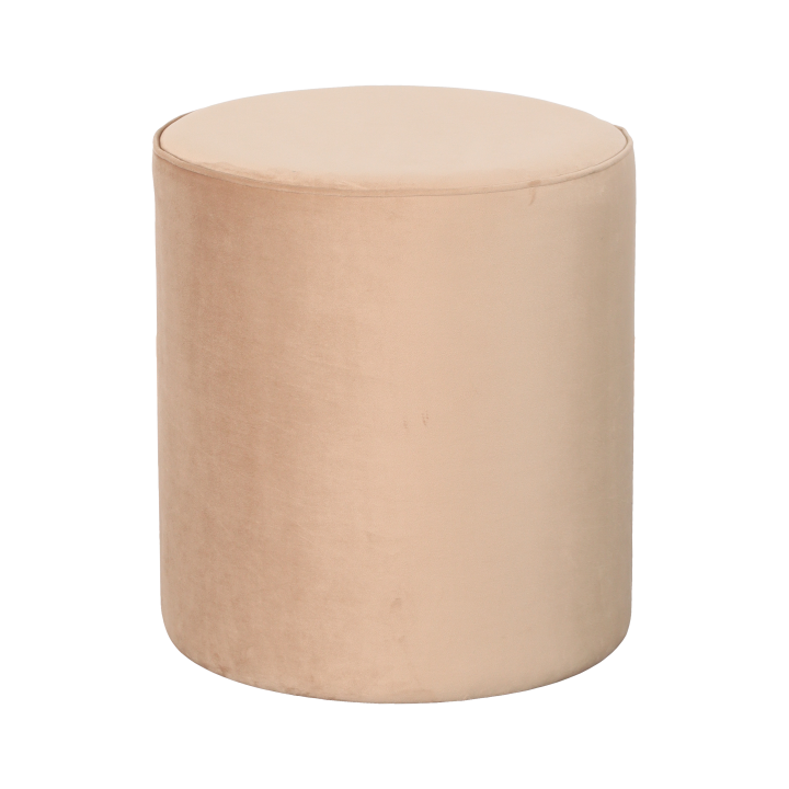 Velvet pouf