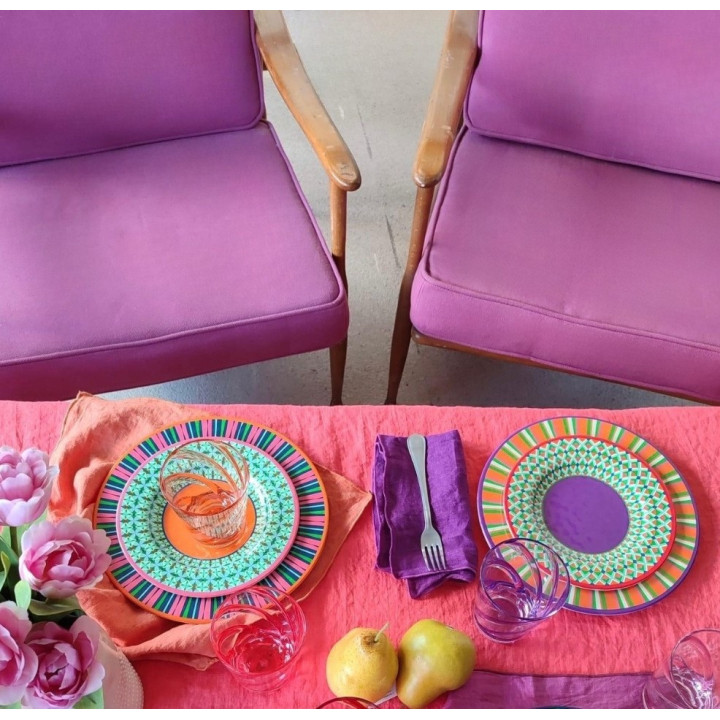 Coppia poltrone ciclamino h80 x 75 cm h80 cm
