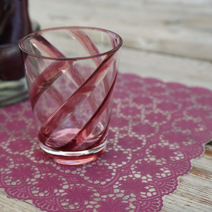Vinyl waterproof full placemat floral deco