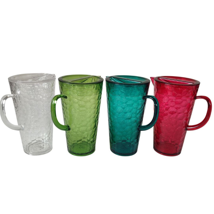 Set of 4 coloured pitchers