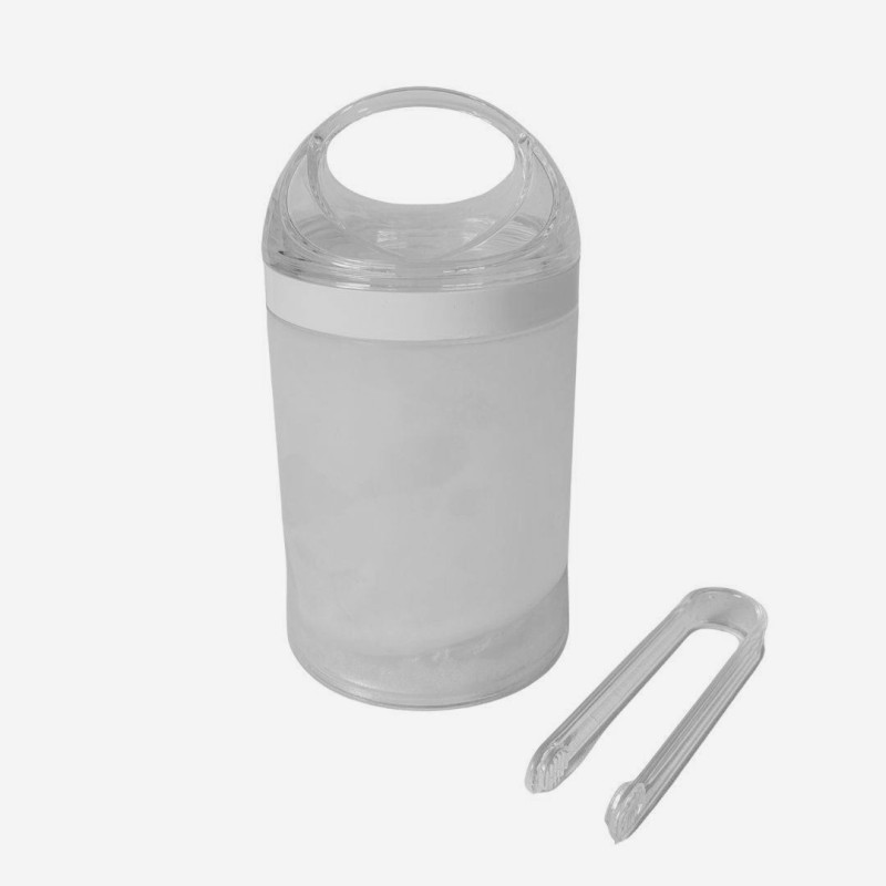 Portaghiaccio refrigerante metacrilato con pinze d 12 h 22 cm