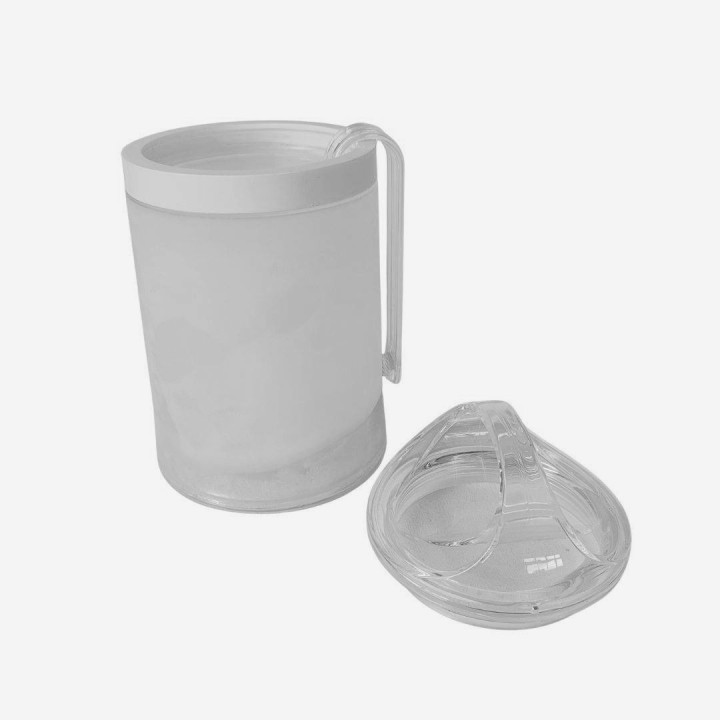 Seau à glace réfrigérateur en méthacrylate avec pinces d 12 h 22 cm
