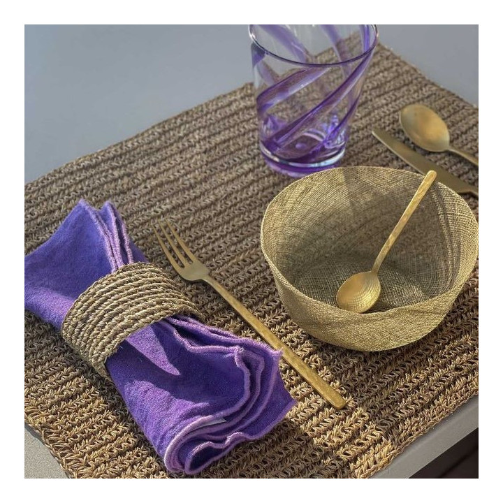 Set de table en crochet d'abaca