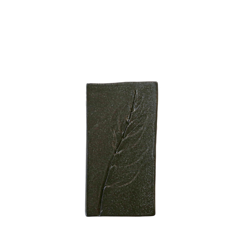Tray with branch decoration 9x17,5 cm