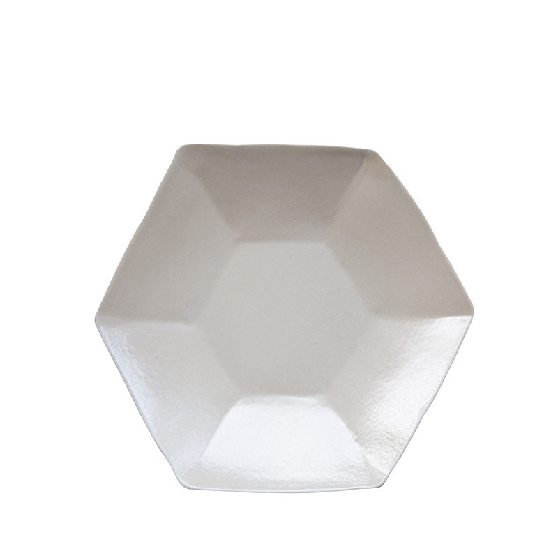 Assiette hexagonale d28 cm