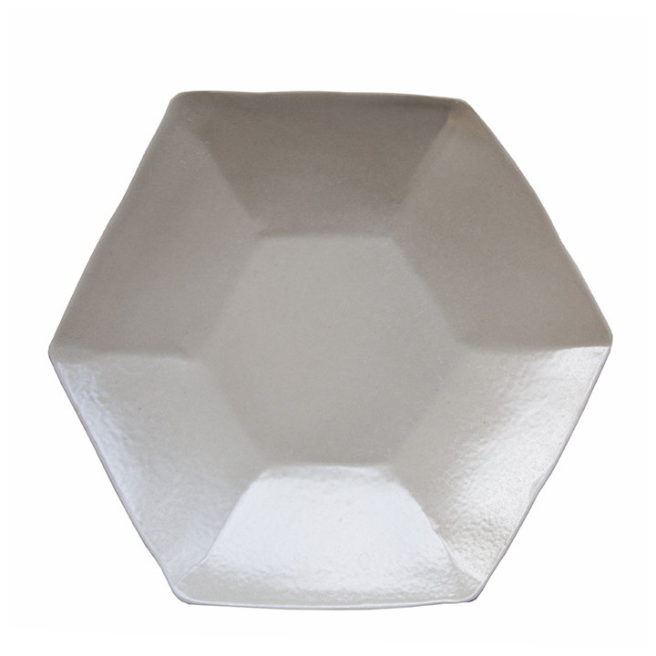 Assiette grande hexagonal d39 cm
