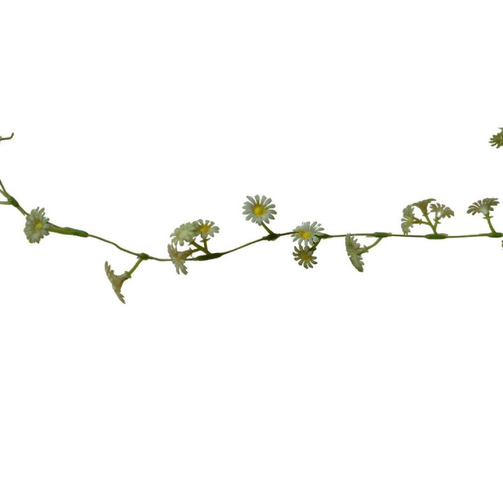 Thread of green daisies