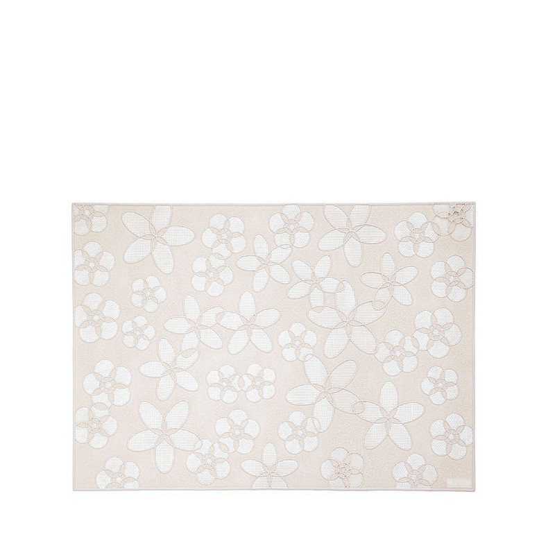 Set de table en plastique avec fleurs percees