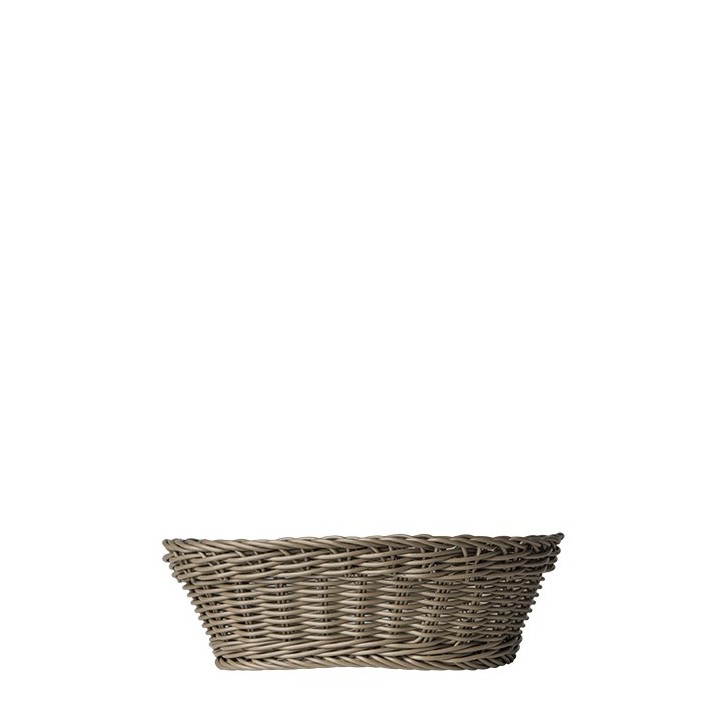 Panier lin tresse en polypropylene 20.5 x 14.5 h6 cm