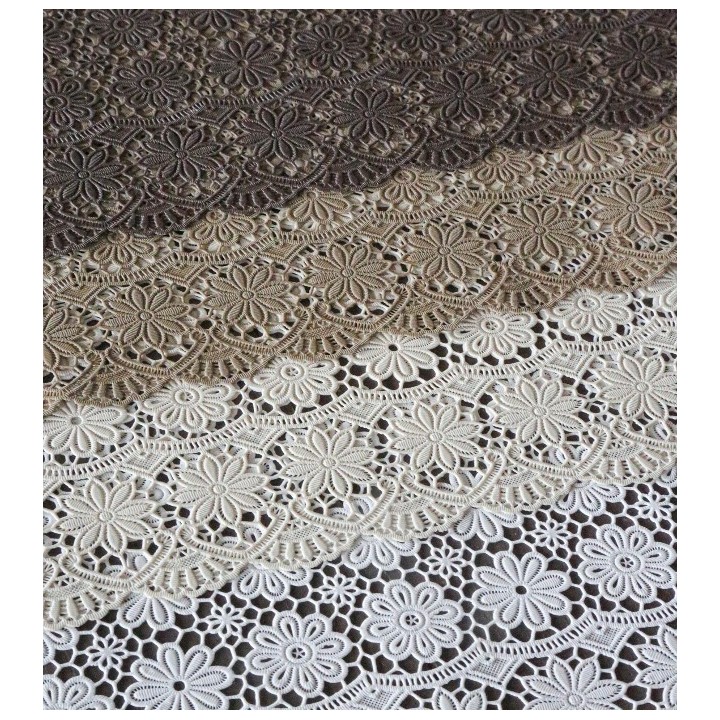 Tovaglietta fiori impermeabile vinile linen morbid 36 x 53 cm