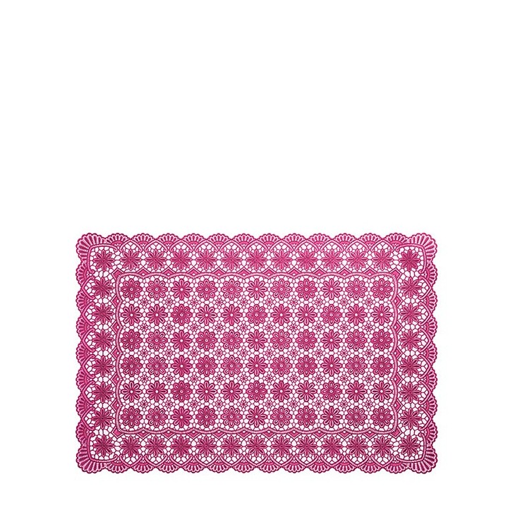 Tovaglietta fiori impermeabile vinile cyclamen pie 30 x 46 cm