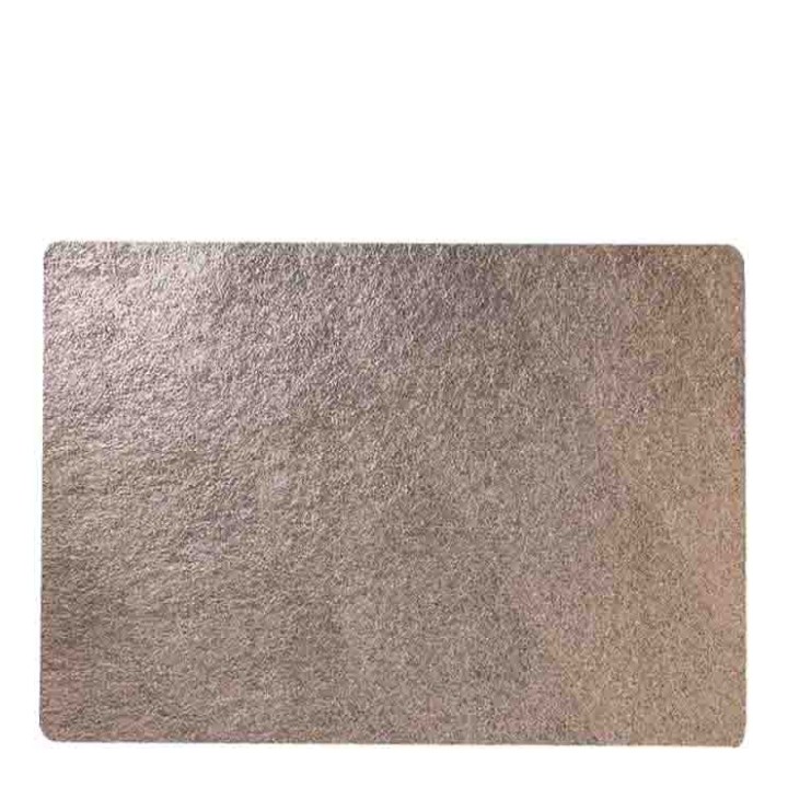 Tovaglietta similpelle metal champagne 32 x 45 cm