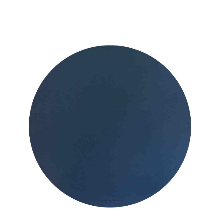 Blue leather look underplate d33 cm
