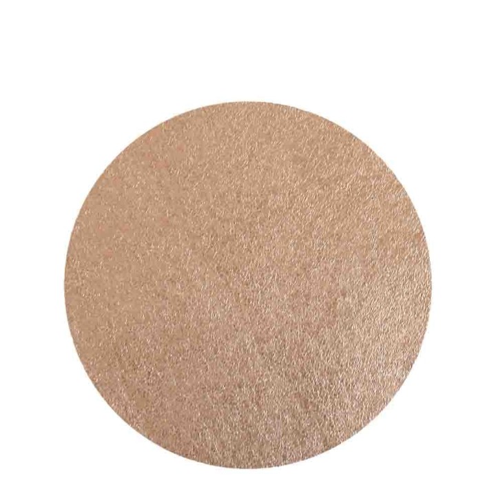 Champagne leather look underplate d33 cm