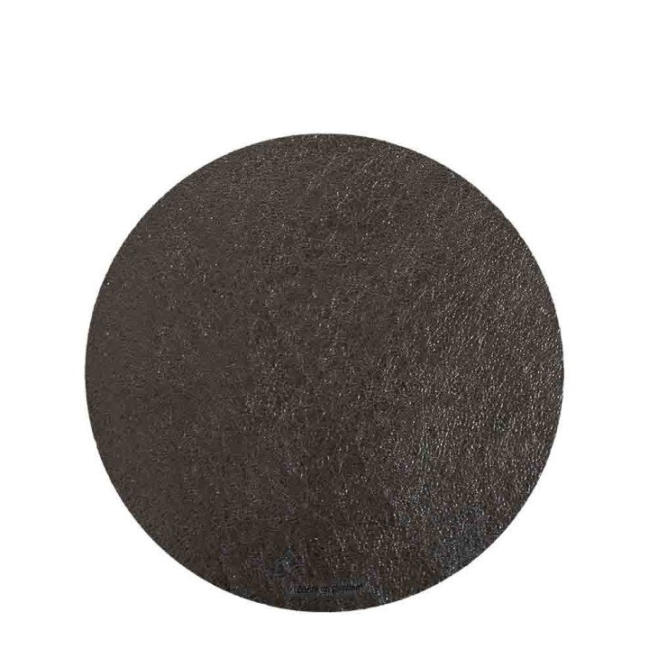 Sottopiatto similpelle metal scuro d33 cm