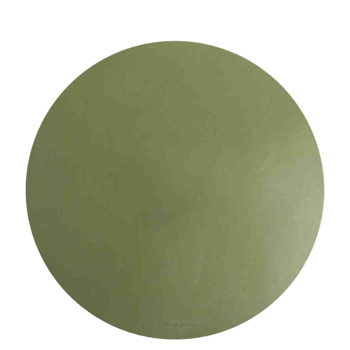 Sottopiatto similpelle verde d38 cm