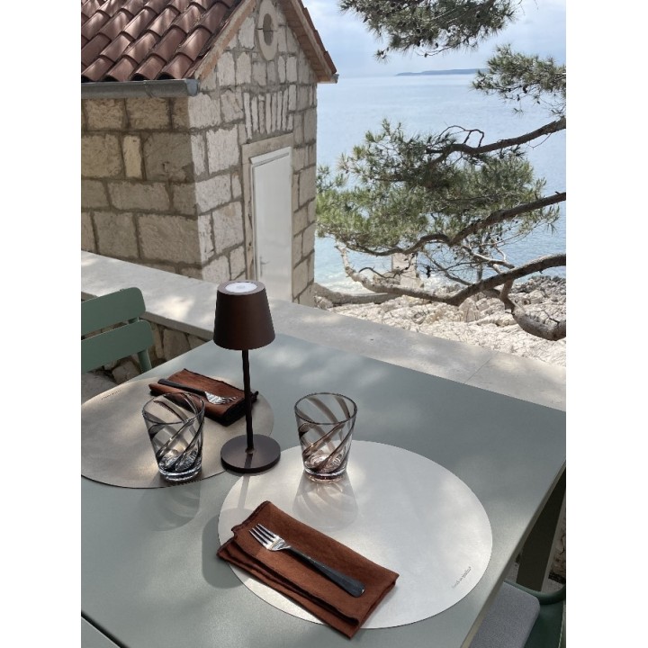 Sottopiatto similpelle perla d38 cm