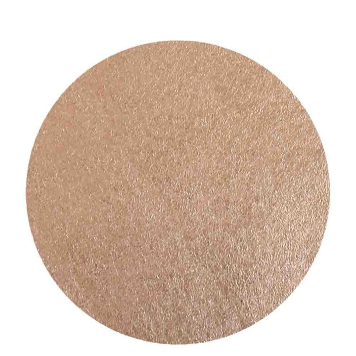 Champagne metal leather look underplate d38 cm