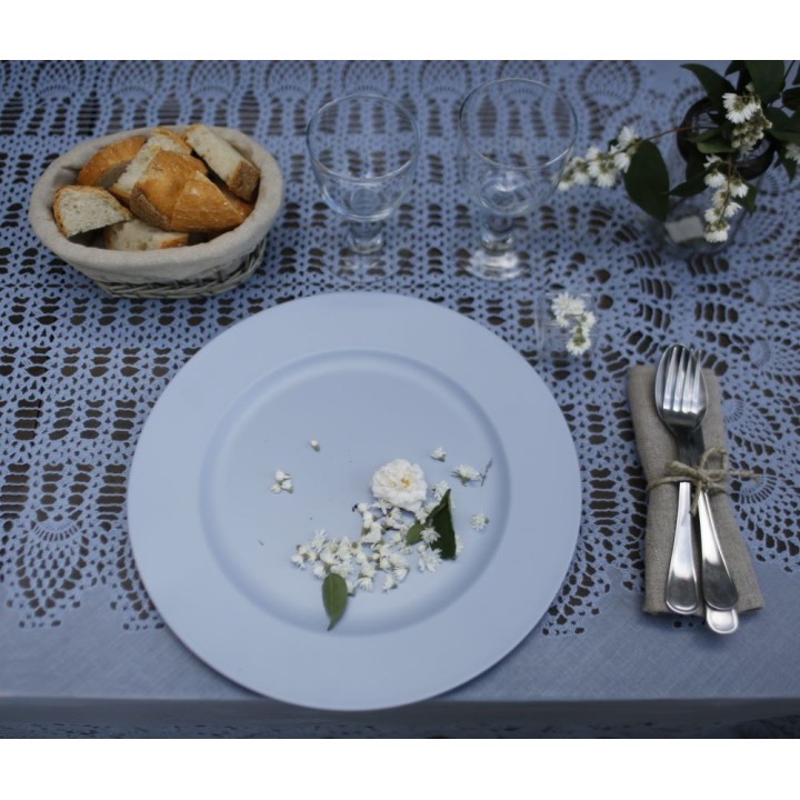 Sottopiatto in plastica azzurro d33 cm