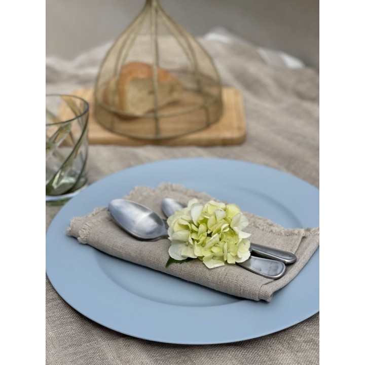 Sous-plat en plastique couleur bleu d33 cm