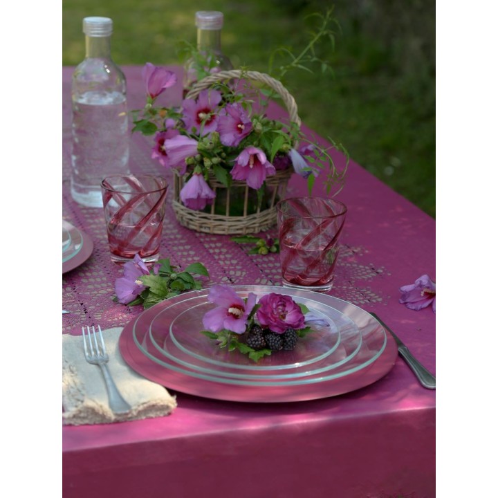 Plastic underplate cyclamen color d33 cm